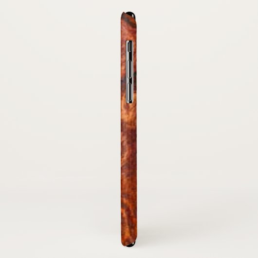 Cocobolo (houtkorrel) Finish Case-Mate iPhone Case (Achterkant/links)