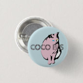 CocoB's Felizimo-Button Ronde Button 3,2 Cm (Voorkant /achterkant)