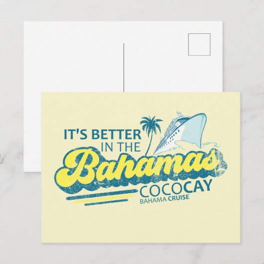CocoCay Bahamas Briefkaart Vakantie Cruise (Voorkant / Achterkant)