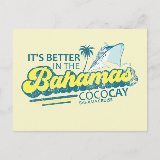 CocoCay Bahamas Briefkaart Vakantie Cruise (Voorkant)