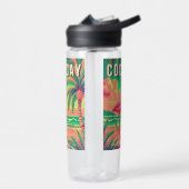 CocoCay Bahamas Retro Flamingo Souvenir jaren 1950 Waterfles (Links)