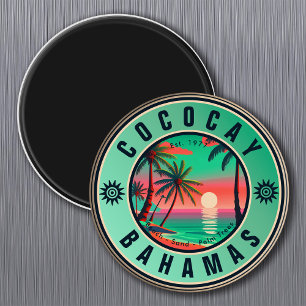 CocoCay Bahamas Retro Travel Souvenir jaren 1950 Magneet