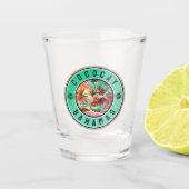 CocoCay Bahamas Retro Travel Souvenir jaren 1950 Shot Glas (Voorkant)