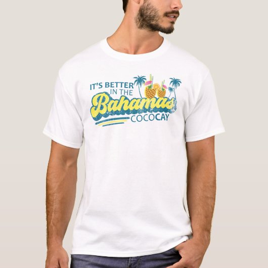 CocoCay Bahama's Vakantie Bahama's Cruise T-shirt (Voorkant)