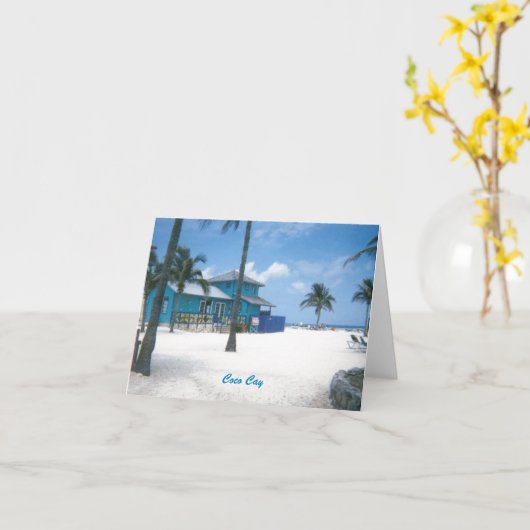 CocoCay Blank Note Cards Kaart (Gele Bloem)