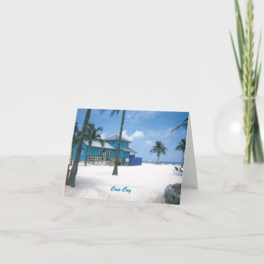 CocoCay Blank Note Cards Kaart (Voorkant)