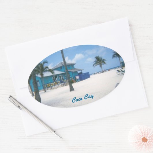 CocoCay Ovale Sticker (Envelop)