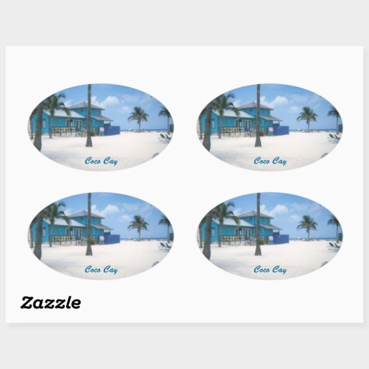 CocoCay Ovale Sticker (Vel)
