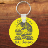 CocoCay Retro Bahama's Vakantie Bahama's Cruise Sleutelhanger (Voorkant)