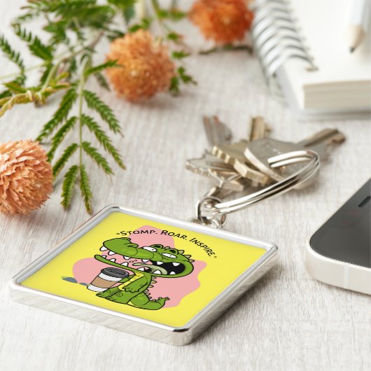 cocodrille sleutelhanger (Zijkant)