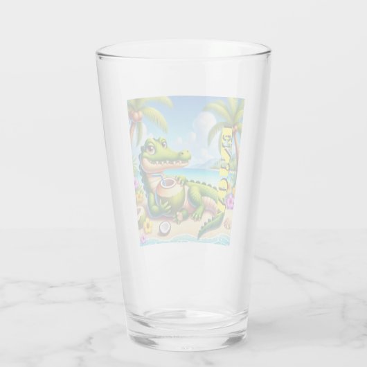 COCODRILLO MET KOKOSWATER GLAS (Achterkant)