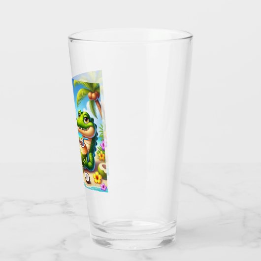 COCODRILLO MET KOKOSWATER GLAS (Links)