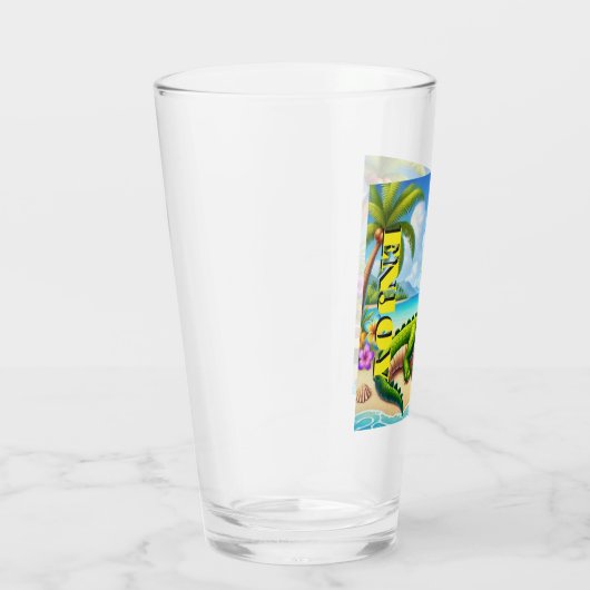 COCODRILLO MET KOKOSWATER GLAS (Rechts)