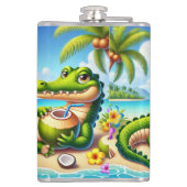 COCODRILLO MET KOKOSWATER HEUPFLES (Achterkant)