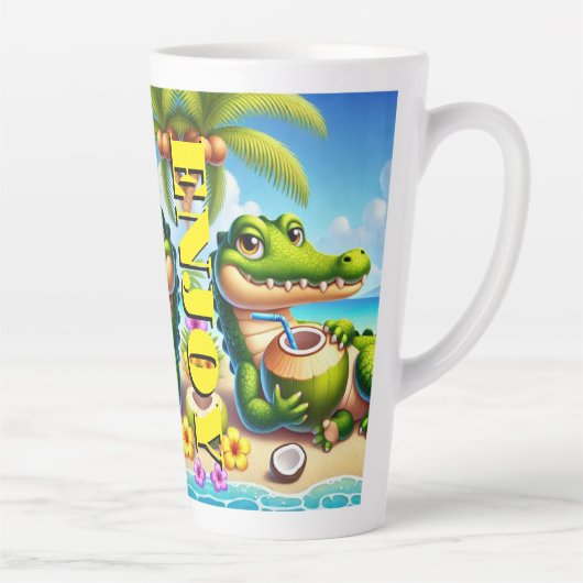 COCODRILLO MET KOKOSWATER LATTE MOK (Rechts)