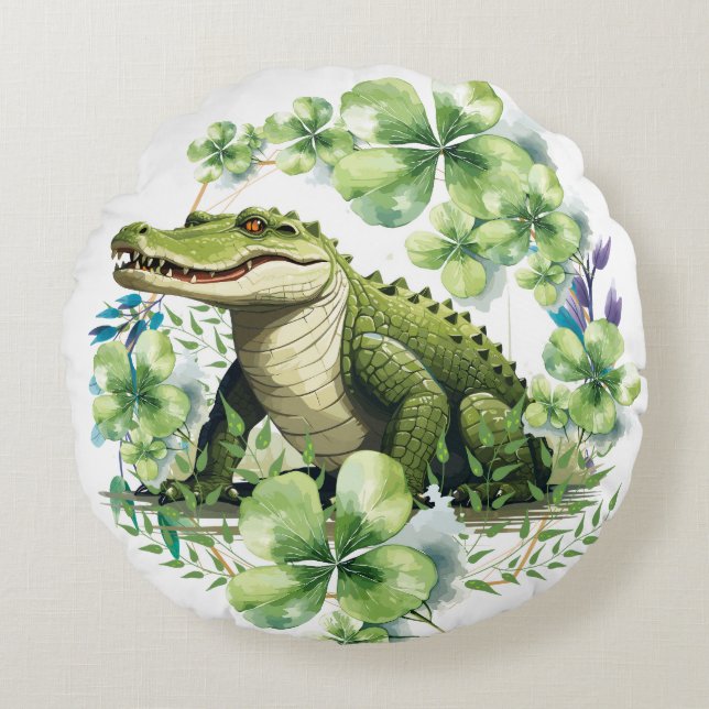 cocodrillo rond kussen (Voorkant)