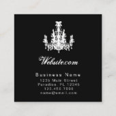 Cocoker COLOR / PAPER & VORM OPTIES - Vierkante Visitekaartje (Achterkant)