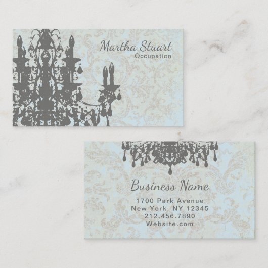 Cocokluhandelier COLOR/PAPER/SIZE - Visitekaartje (Voorkant / Achterkant)