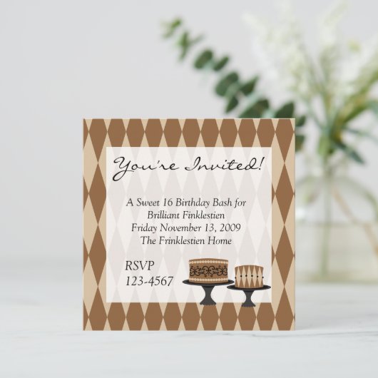 Cocolate Cakes Kaart (Staand voorkant)