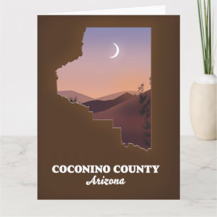 Coconino County Arizona Kaart. Kaart