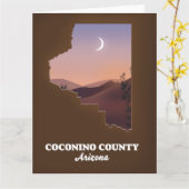Coconino County Arizona Map. Kaart (Gele Bloem)