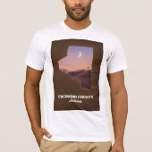 Coconino County Arizona Map. T-shirt (Voorkant)