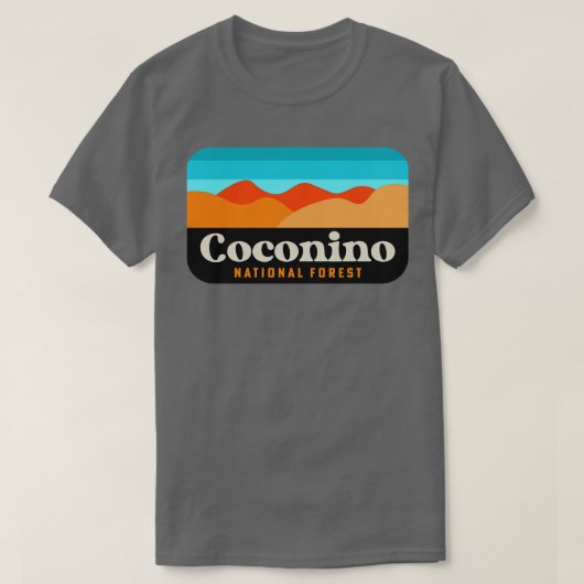 Coconino National Forest Arizona Flagstaff Camping T-shirt (Design voorkant)