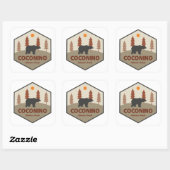 Coconino National Forest Beer Vierkante Sticker (Vel)