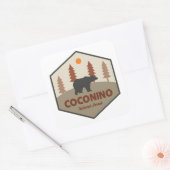 Coconino National Forest Beer Vierkante Sticker (Envelop)