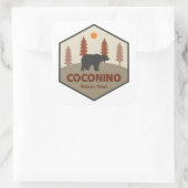 Coconino National Forest Beer Vierkante Sticker (Tas)