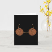 Coconut Bra Costume Cute Easy Food Halloween Gift Kaart (Gele Bloem)