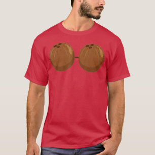 Coconut Bra Funny Bra Tropisch Bra Coconut Biki T-shirt