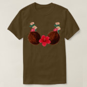 Coconut Bra - Lei - Summer Costume - Hawaiian Hall T-shirt (Design voorkant)