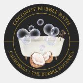 Coconut Bubble Bath label (Voorkant)