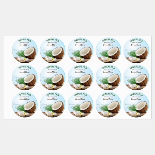 Coconut Candle Labels (Vel)