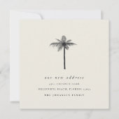 Coconut Coconut Palm Verandering van adres Verplaa Aankondiging (Voorkant)