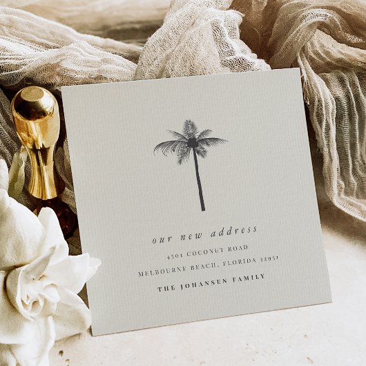 Coconut Coconut Palm Verandering van adres Verplaa Aankondiging