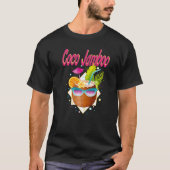Coconut Colorful  Illustration T-shirt (Voorkant)