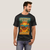Coconut Cove Tropical Beach Vibes Graphic T-shirt (Voorkant volledig)