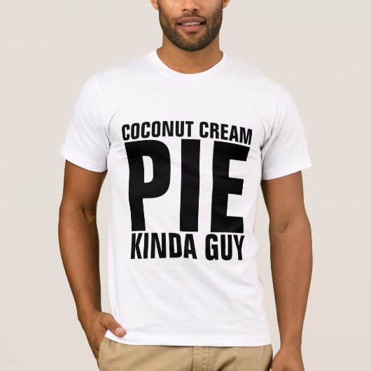 COCONUT CREAM PIE GUY MANNEN T-SHIRS T-SHIRT (Voorkant)