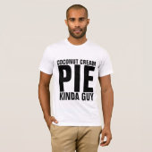 COCONUT CREAM PIE GUY MANNEN T-SHIRS T-SHIRT (Voorkant volledig)