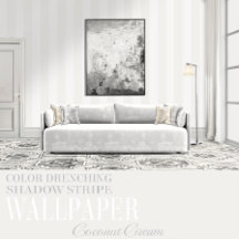 Coconut Cream Zes Inch Witte Schaduwstreep