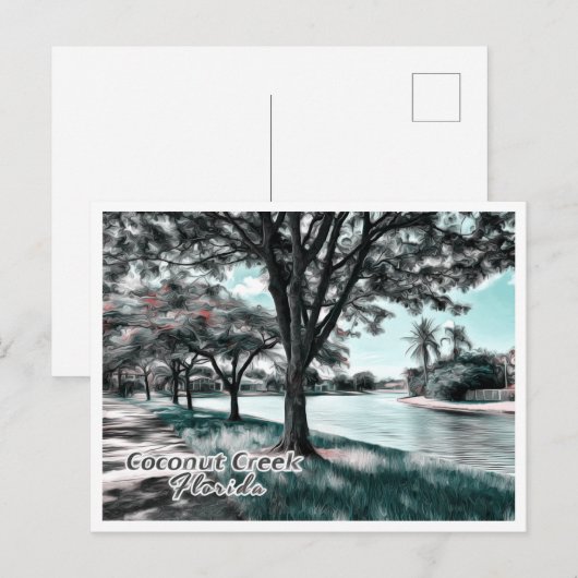 COCONUT CREEK FLORIDA BRIEFKAART (Voorkant / Achterkant)