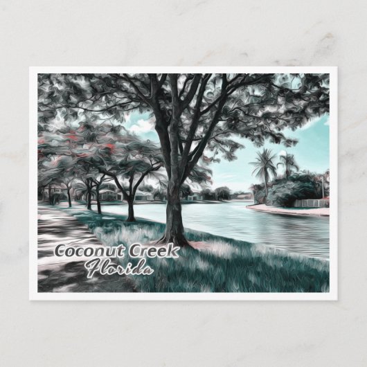 COCONUT CREEK FLORIDA BRIEFKAART (Voorkant)