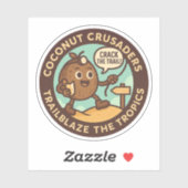 Coconut Crusaders Trailblaze The Tropics Sticker (Vel)