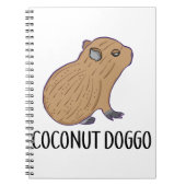 Coconut Doggo Capybara Cute Meme Kawaii Baby Notitieboek (Voorkant)