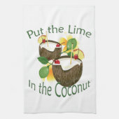Coconut Drink Tiki Bar Towel Theedoek (Verticaal)