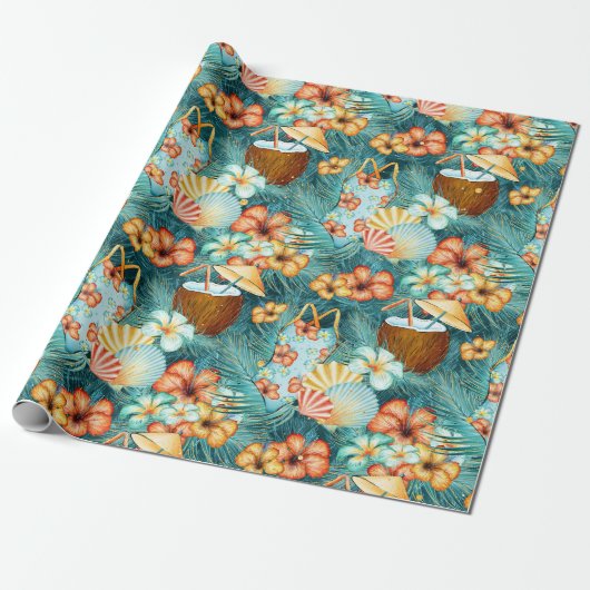 Coconut Drinks  Cadeaupapier (Uitgerold)