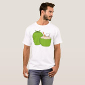 Coconut Duo: Green Splash T-shirt (Voorkant volledig)