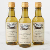 Coconut Extract Eigen label Wijn Etiket (Flessen)